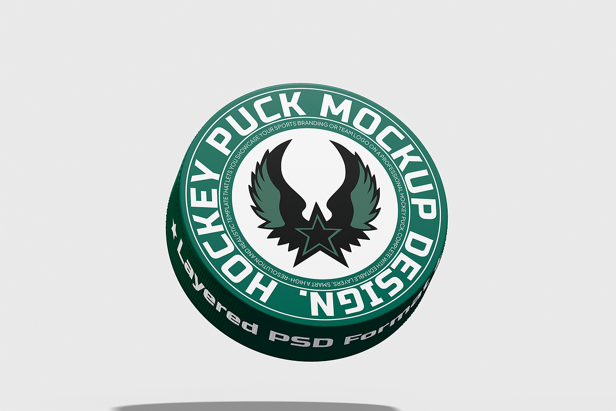 Hockey Puck Mockup