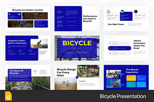 Bicycle Industry GSlides,+ PPoint, a Presentation Template by Fit-tee