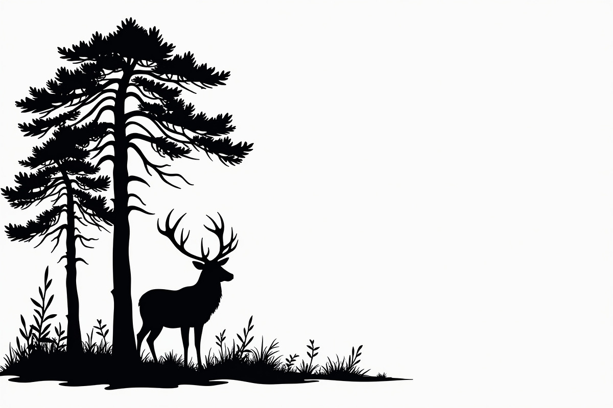 Running Deer Silhouette Set, an Illustration by BIPLOB EXPERT (Photo 4 of 7)