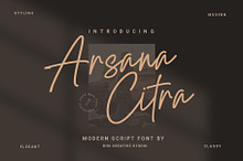 Arsana Citra - Modern Script Font