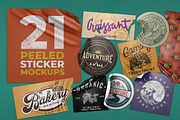 Peeled Sticker Mockup Vol 2, a Product Mockup by Graphicboom (Thumbnail 1 of 7)