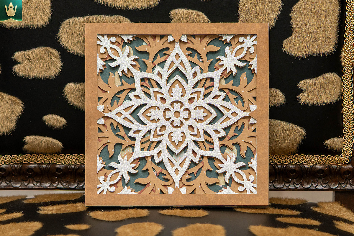 Decorative Mandala 3D Layered SVG, a Decorative Illustration by pixaroma (Photo 5 of 10)