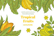 Tropical fruits collection, a Decorative Illustration by TashaDraw (Thumbnail 1 of 10)