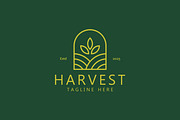Simple Harvest and Farmland Logo, a Branding & Logo Template by Signatoro (Thumbnail 1 of 2)