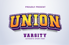Union Varsity Font