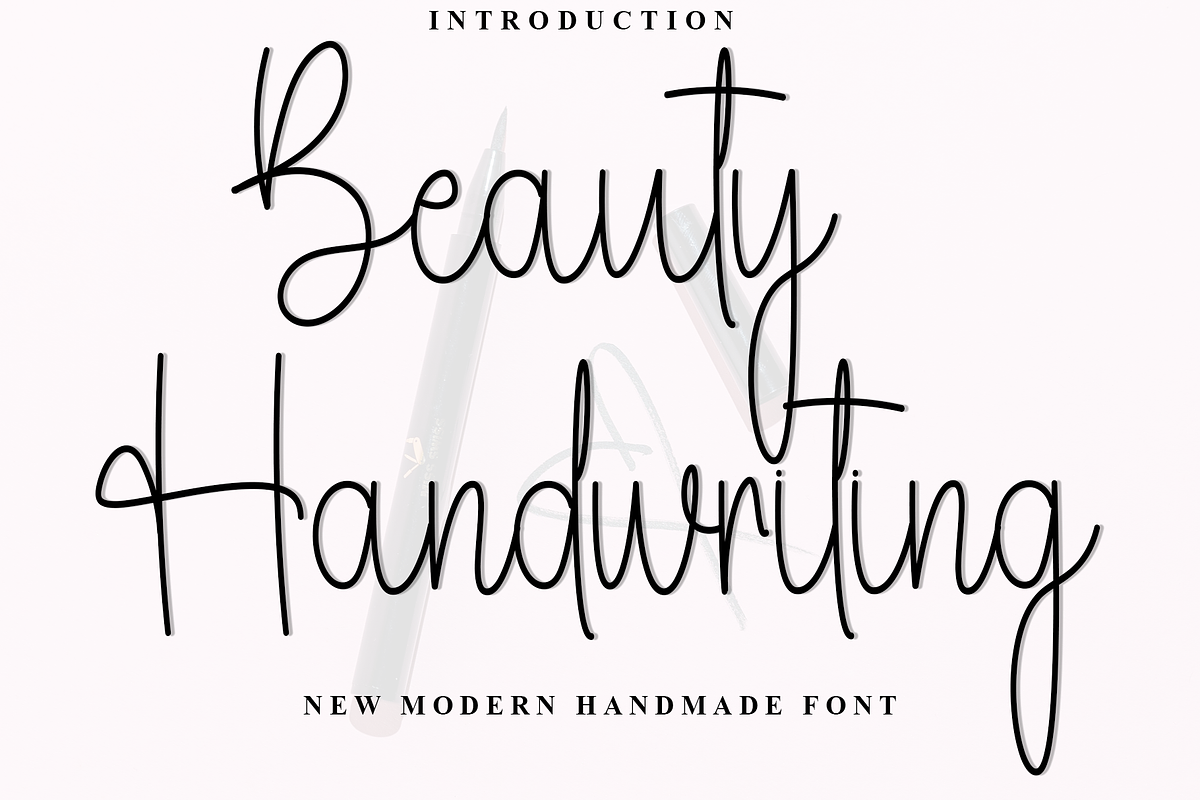 Beauty Handwriting, a Handwritten Font by FreshTypeINK (Photo 3 of 8)
