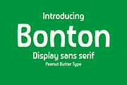 Bonton Display Sans Serif, a Sans Serif Font by PeanutButter Type (Thumbnail 1 of 5)