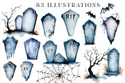 Halloween Illustrations clipart, an Object Graphic by Evgeniia (Thumbnail 6 of 15)