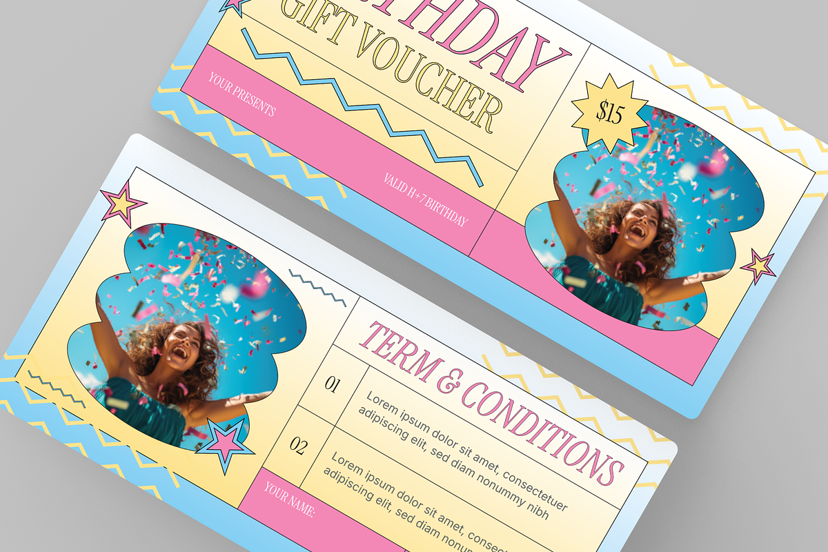 Birthday Gift Voucher, a Print Template by Annora Studio (Photo 6 of 6)