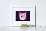 White Frame Mockup with Flowers, a Print Template by purple_swarm (Thumbnail 3 of 3)