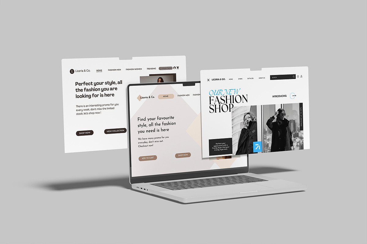 Laptop Screen Presentation Mockup, a Device Mockup by lamorastudio (Photo 10 of 11)