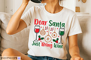 Dear Santa Just Bring Wine Funny SVG, a Graphic by mh_arif (Thumbnail 4 of 4)