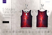 Tank Shirt On 5 Stages Mock-up, a Hoody Mockup by Mocca Mockups Store (Thumbnail 69 of 69)