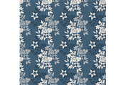 Blue Floral Seamless Repeat, a Pattern Graphic by Sharon Schwalbe (Thumbnail 2 of 4)