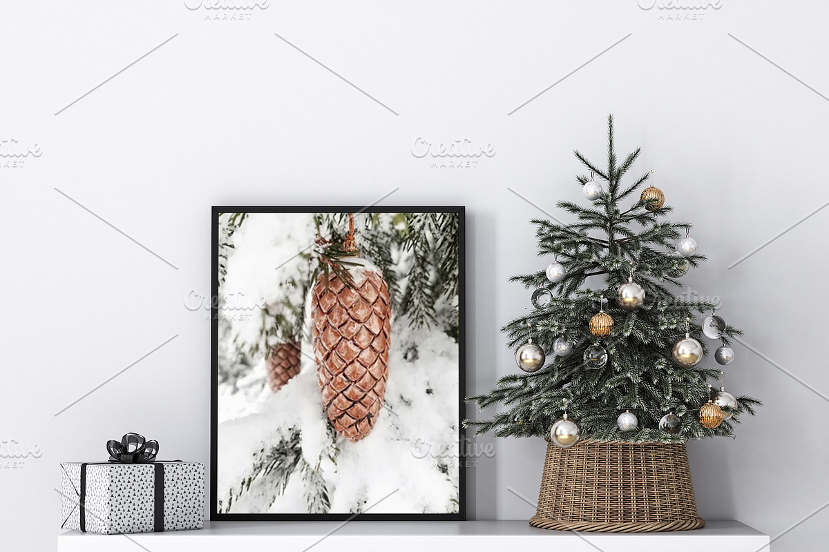 Christmas Frame Mockup Bundle -20, a Print Template by Mockup Shop (Photo 8 of 39)