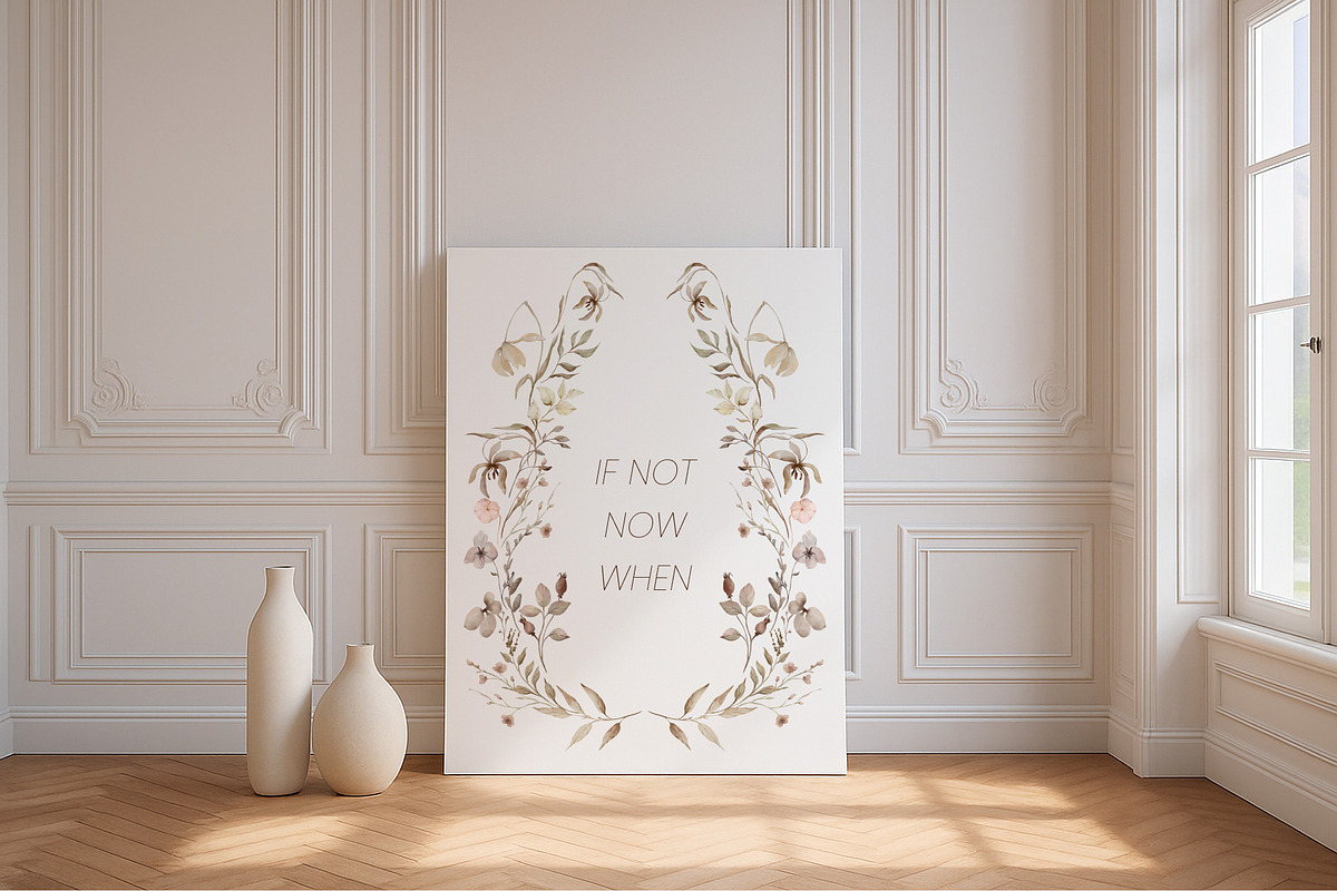 Neutral Botany Watercolor Clipart, a Decorative Illustration by Yuliia Lashevska (Photo 7 of 11)