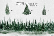 Winter Forest Box for Procreate, a Brush Add-On by Liquid Amethyst Art (Thumbnail 3 of 13)
