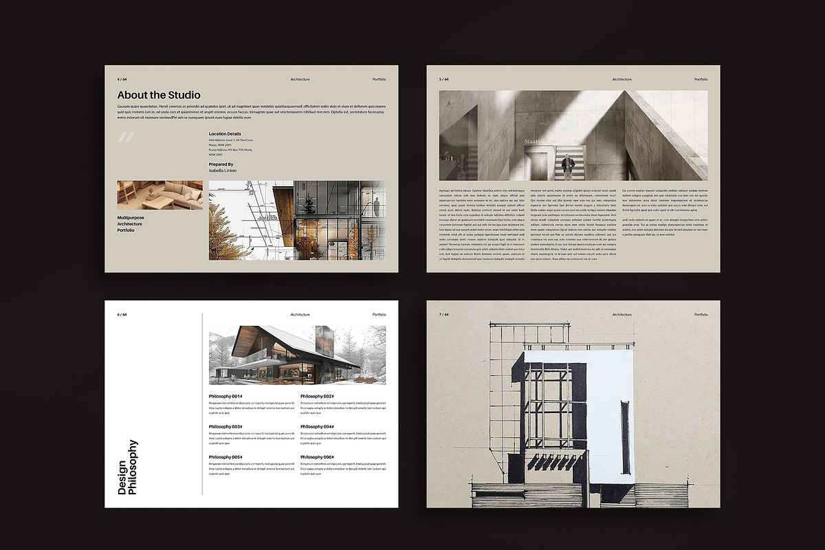 Architecture Portfolio Landscape, a Brochure Template by TemplateFolio-Shop (Photo 5 of 18)