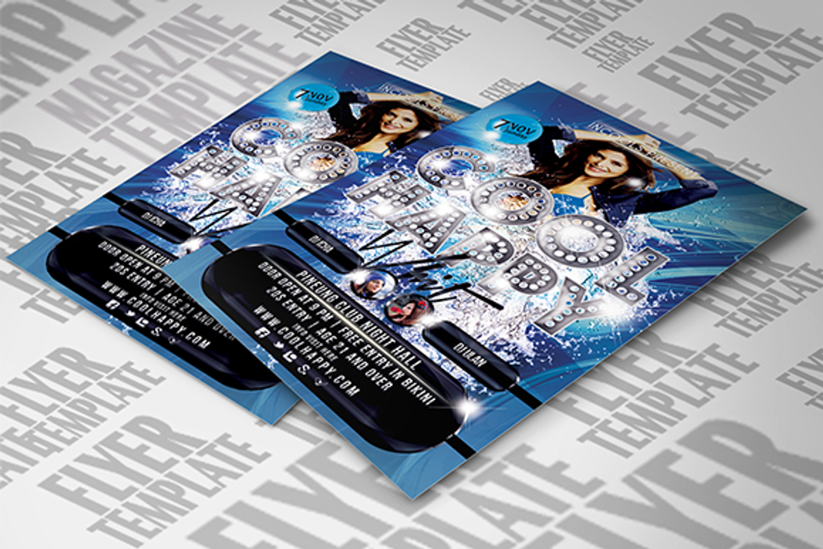 Cool Happy Flyer Template, a Flyer Template by temphall (Photo 1 of 2)