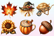 Watercolor Autumn Golden Harvest PNG, a Graphic by CitraGraphics (Thumbnail 2 of 4)