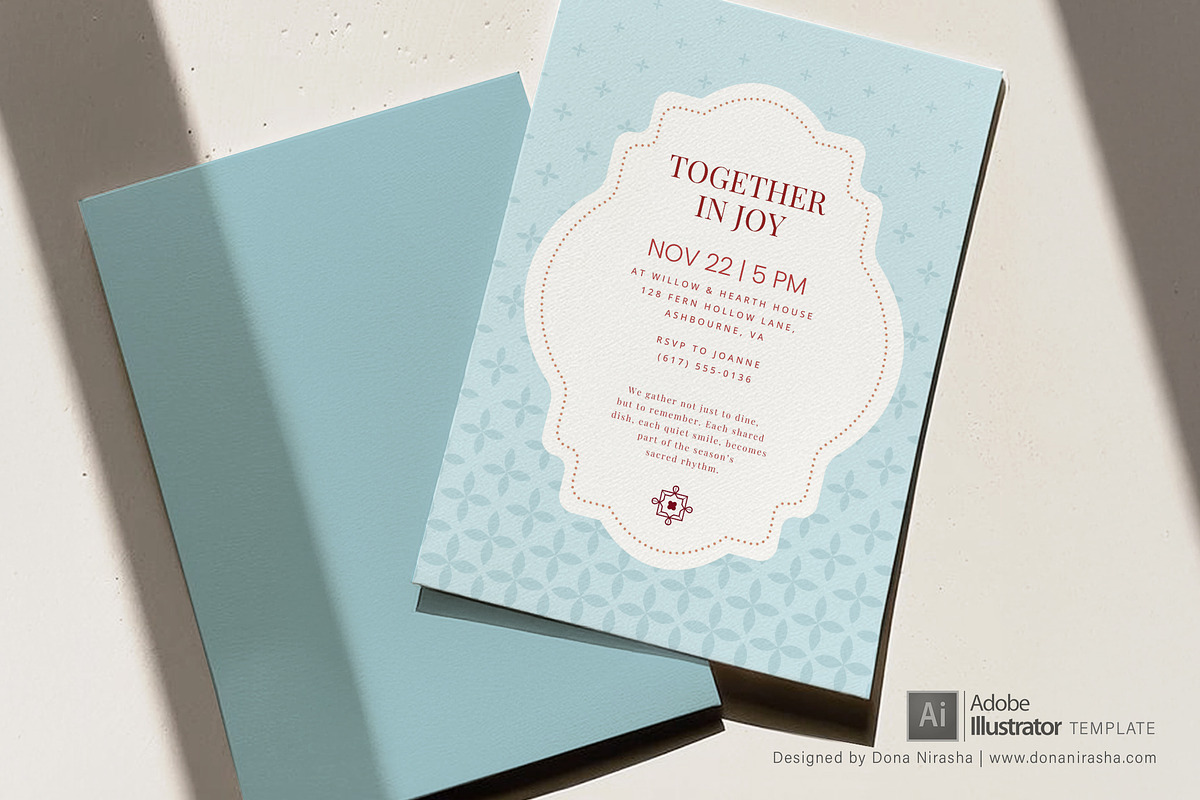 Get-together Invite Adobe Temp - 33, a Design Template by BloomToLife By Dona (Photo 6 of 7)