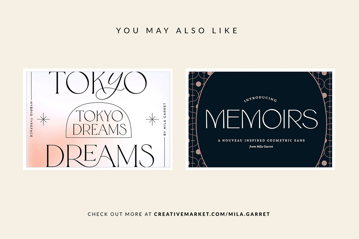 Amour Modern Display Logo Serif, a Sans Serif Font by Mila Garret (Photo 27 of 27)