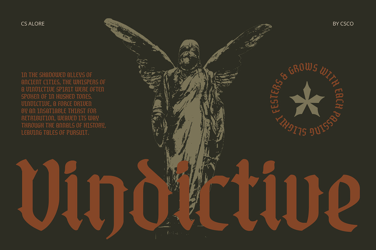 CS Alore – Blackletter Font, a Blackletter Font by Craft Supply Co. (Photo 2 of 8)
