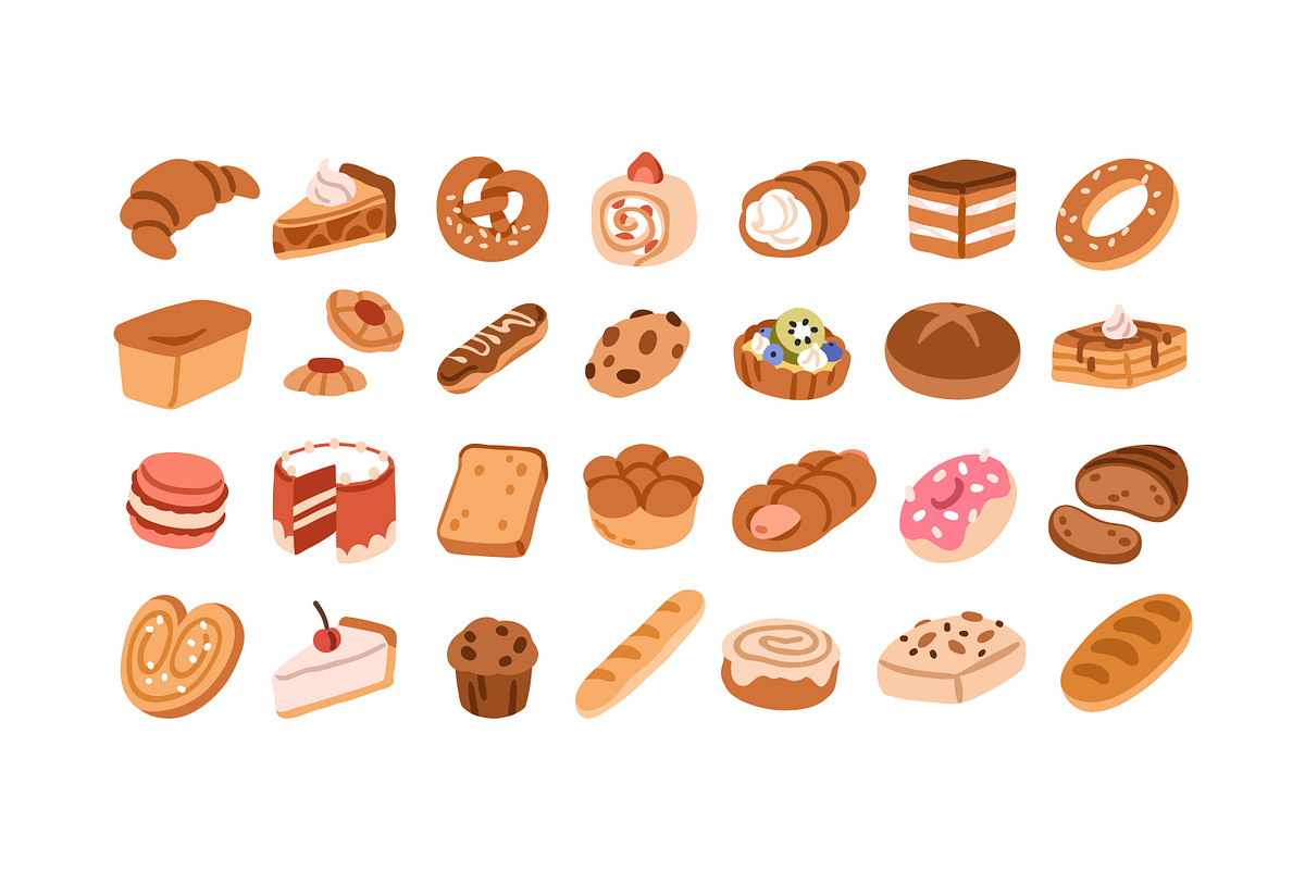 Food, groceries icons, big set, a Food Illustration by Good Studio (Photo 9 of 11)