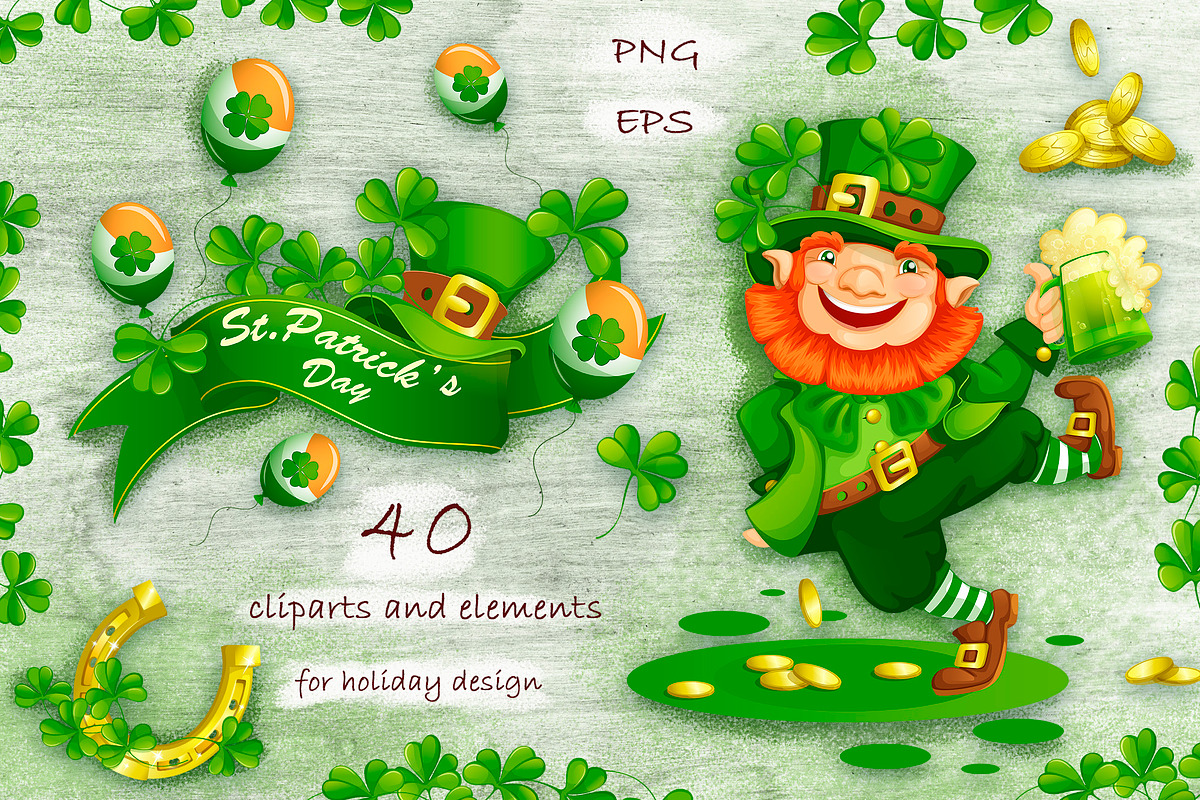 St.Patrick 's Day.  Sublimations, an Illustration by Maycat_store (Photo 1 of 9)