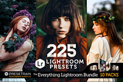 225 Lightroom Presets Bundle, an Action Add-On by Presetrain Co. (Thumbnail 1 of 13)