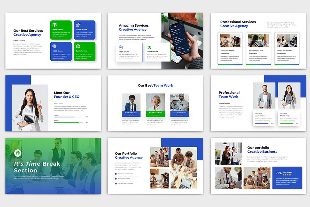 Creative Agency Presentation, a Presentation Template by TypeMakers (Photo 3 of 5)