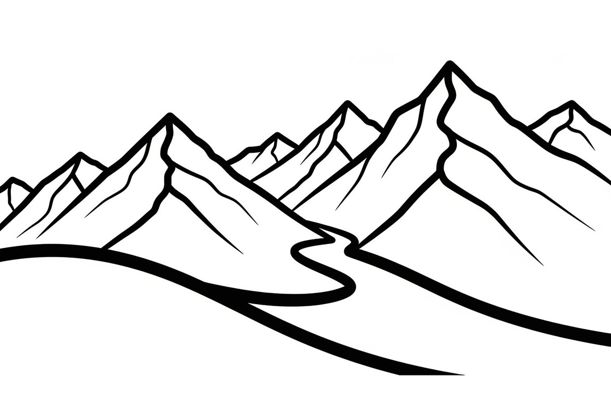 50 Mountain Landscape Silhouette Bun, an Illustration by Designer_Momina (Photo 6 of 51)