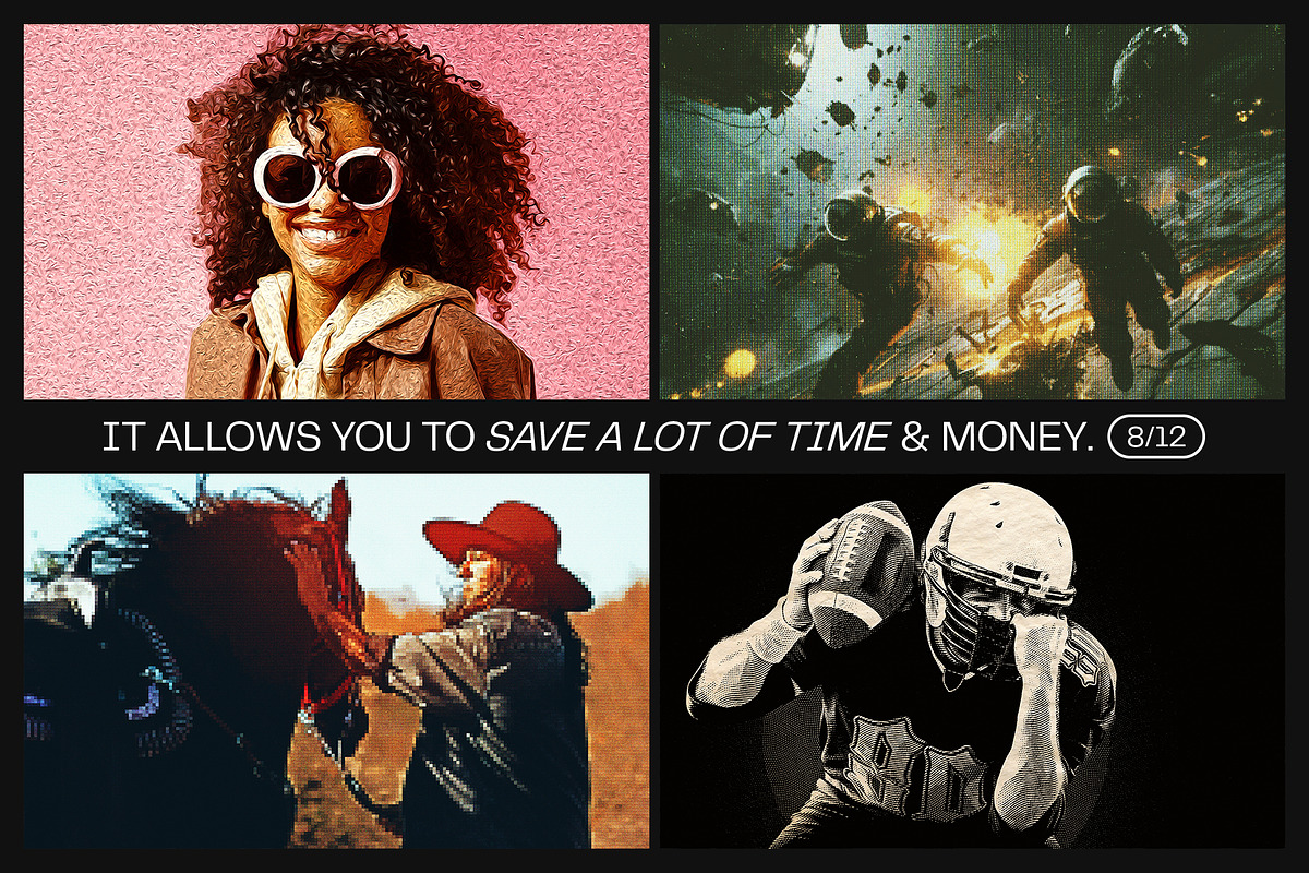12 Photo Effect Templates, a Layer Style Add-On by iDoodle Studio (Photo 5 of 6)