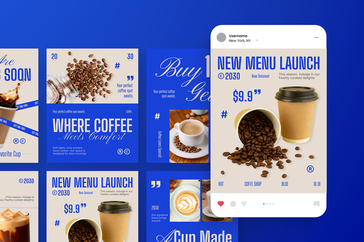 Coffee Shop Instagram Post, a Social Media Template by Annora Studio (Photo 5 of 6)