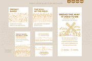 Bakery & Wheat Fields, a Food Illustration by Ilia Design (Thumbnail 6 of 12)