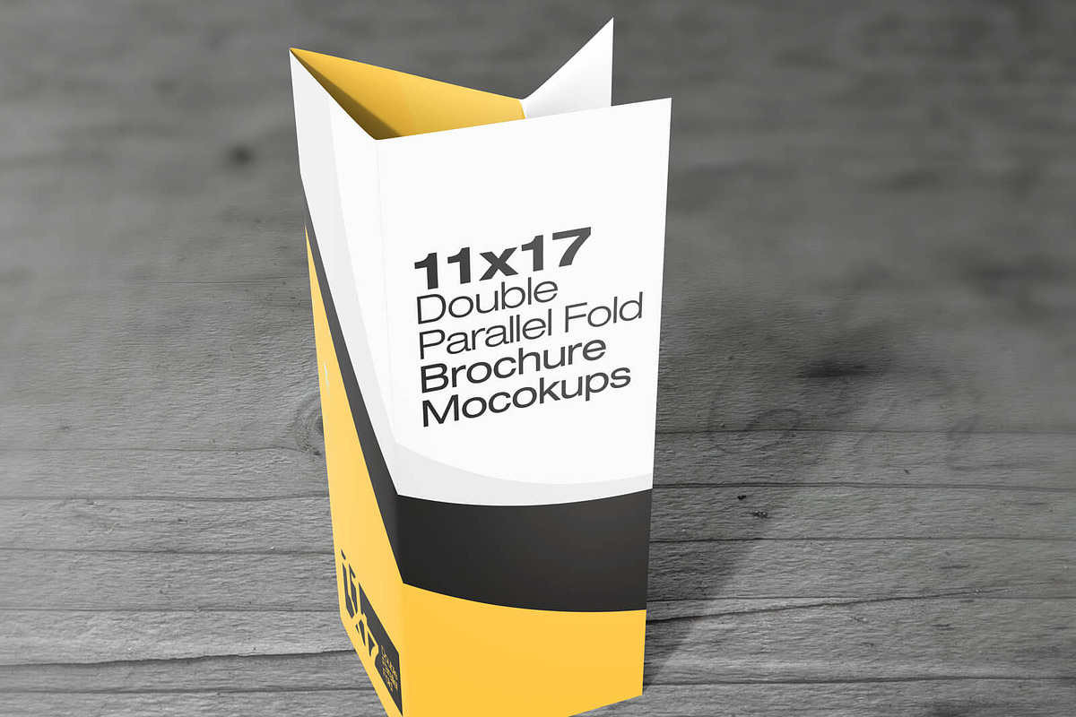 1117 Double parallel Fold Mockups, a Mockup by Vectogravic Design