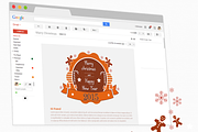 Merry Christmas, New Year e-Mailer, an Invitation Template by ORCOLOR (Thumbnail 2 of 5)