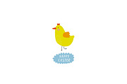 Happy Easter vector set with bunny, a Decorative Illustration by Barkova Nadya (Thumbnail 6 of 6)
