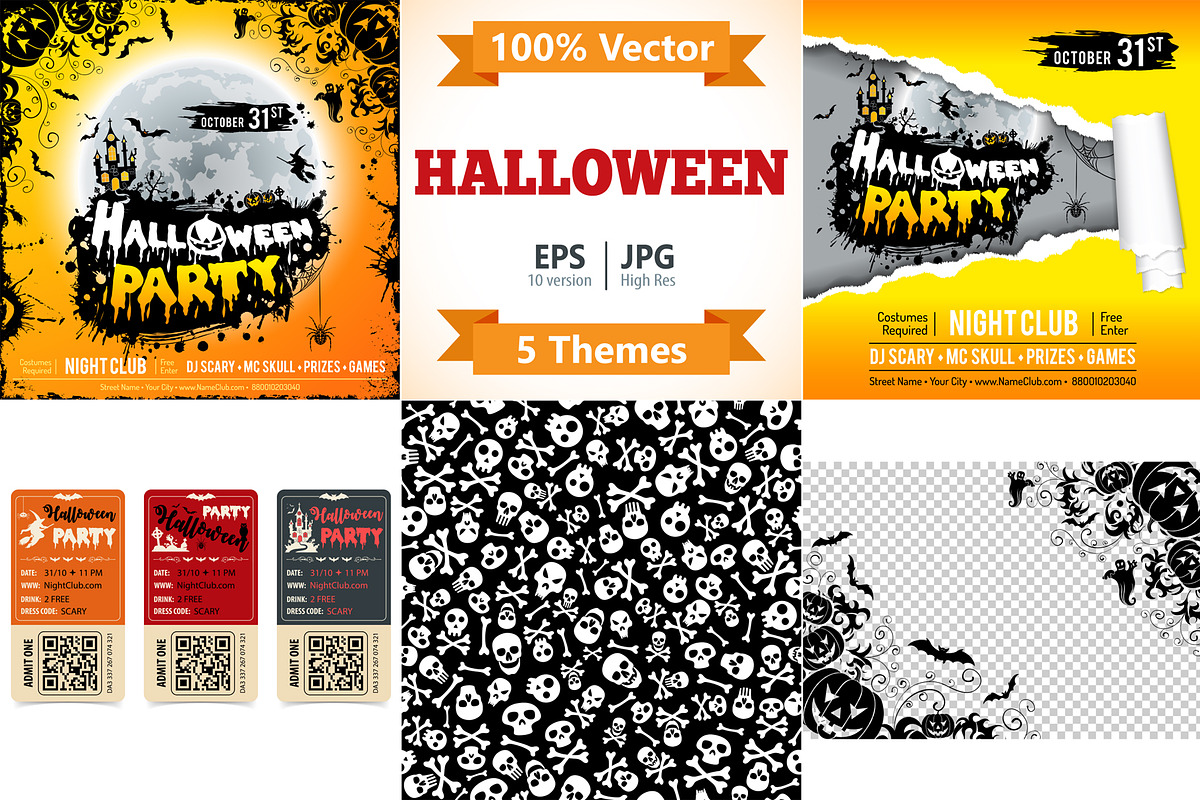 Happy Halloween Party, a Decorative Illustration by TAlex (Photo 1 of 6)