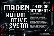 Dhypan a Futuristic Font, a Sans Serif Font by Bayuktx (Thumbnail 7 of 8)