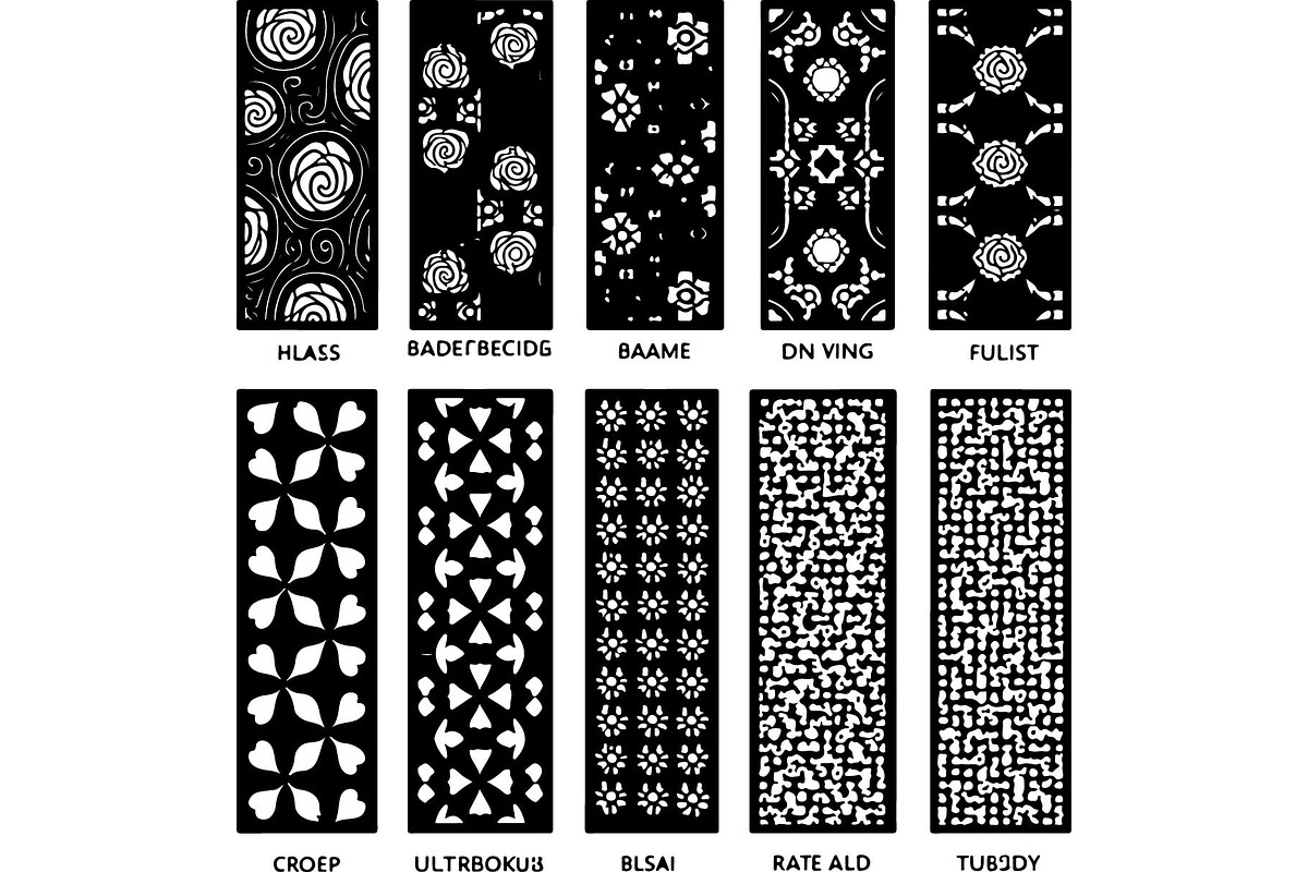 Black Lasercut Panel Bundle, an Object Graphic by Designer_Momina (Photo 12 of 13)