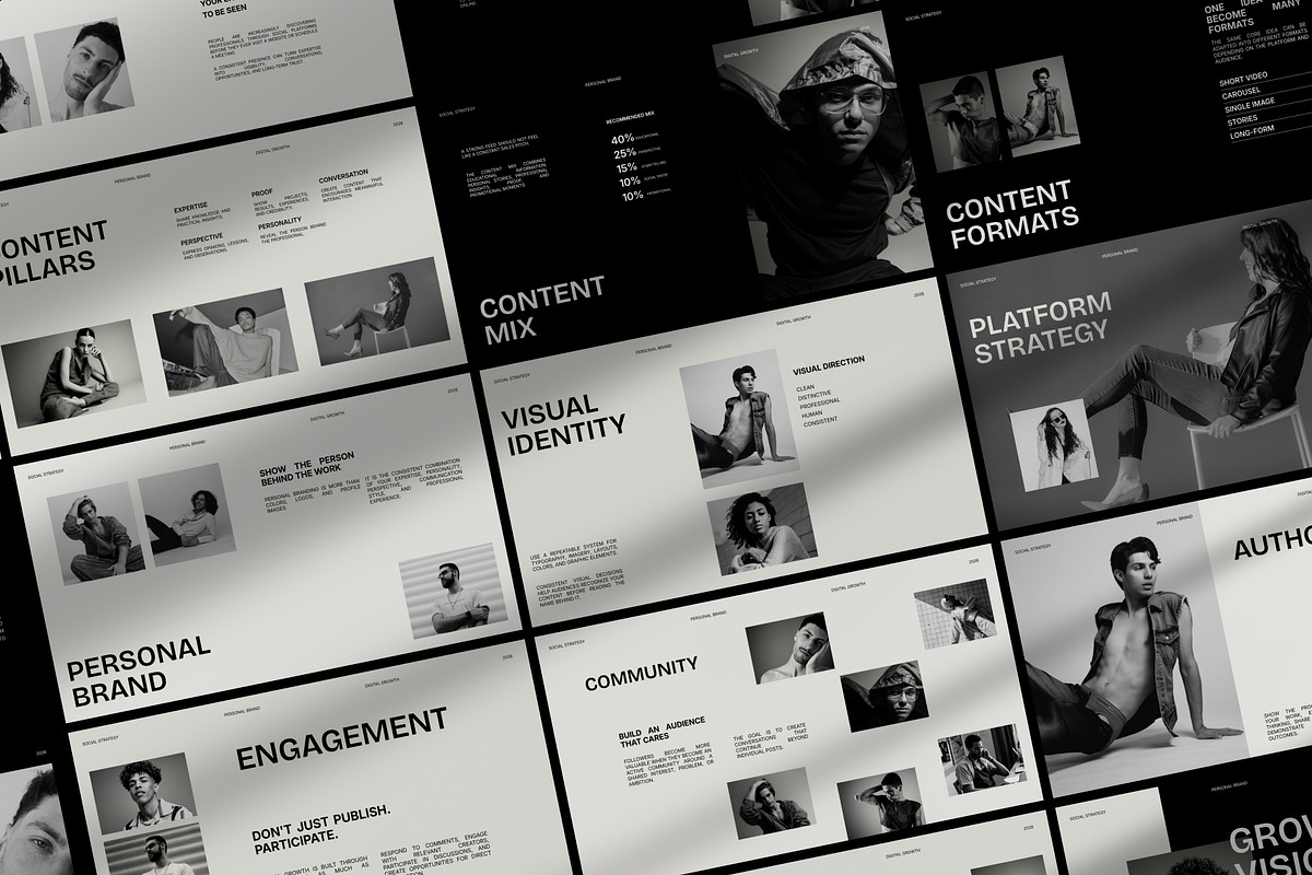 Social Media Strategy PowerPoint, a Presentation Template by adoestudio (Photo 8 of 8)