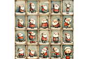 Quirky Santa Printable Christmas, a Seasonal Illustration by Nicole Branger Art (Thumbnail 10 of 15)