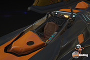 Sci-Fi Spaceship Vehicle, a Cars & Vehicle 3D Model by Pixel Landing (Thumbnail 6 of 7)