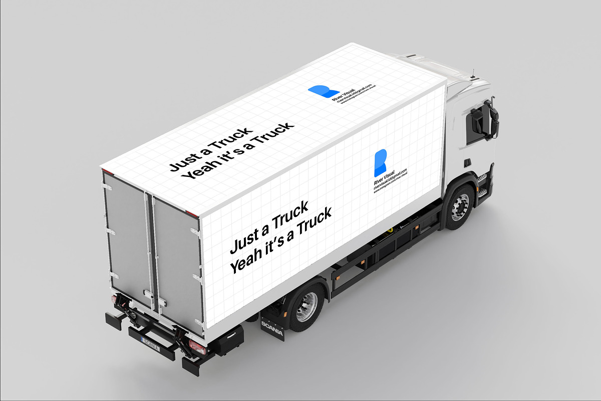 Branding Mockup Truck Mockup Plain, an Advertising Mockup by River Visual (Photo 7 of 7)