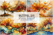 Alcohol Ink Autumn Paintings, a Seasonal Illustration by Digital Art Creations (Thumbnail 2 of 8)