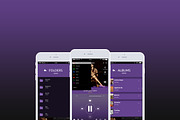 Quark Music player App Ui, an UI Kit Template by GFXZ Designs (Thumbnail 3 of 4)
