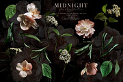Midnight Floral Clip Art Collection, an Object Graphic by Eclectic Anthology (Thumbnail 11 of 14)