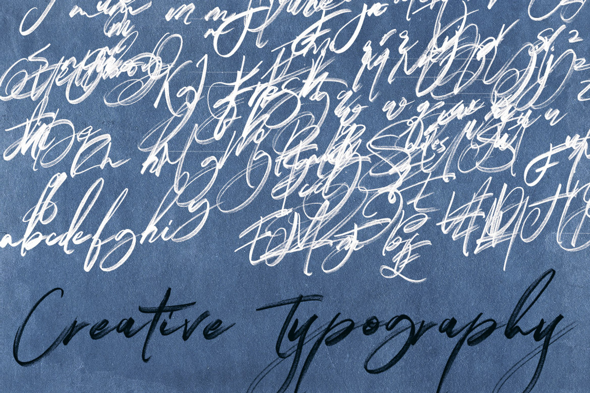 Right Brush & SVG Font, a Script Font by Cruzine (Photo 13 of 18)