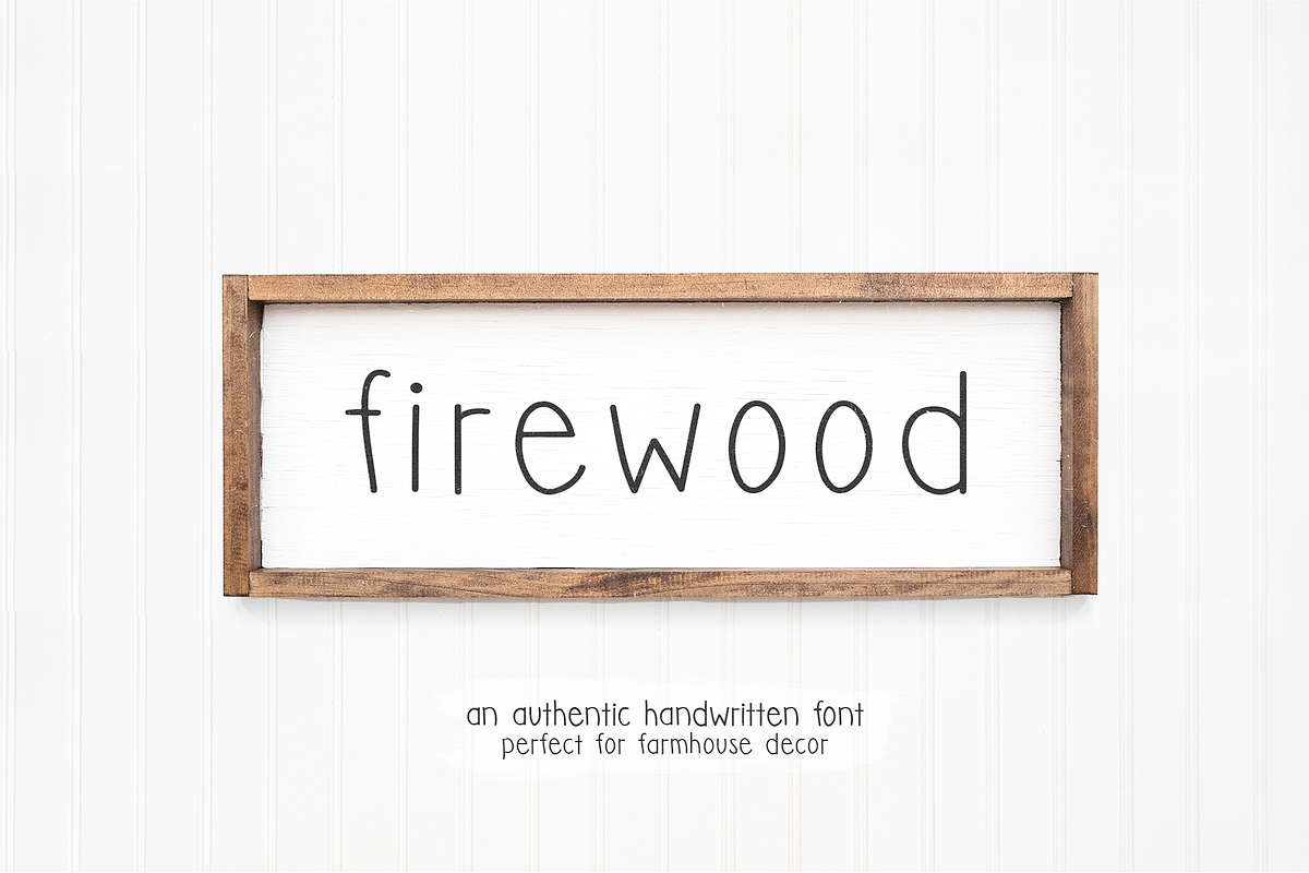 Firewood | Farmhouse Font, a Font by KA Designs (Photo 1 of 8)